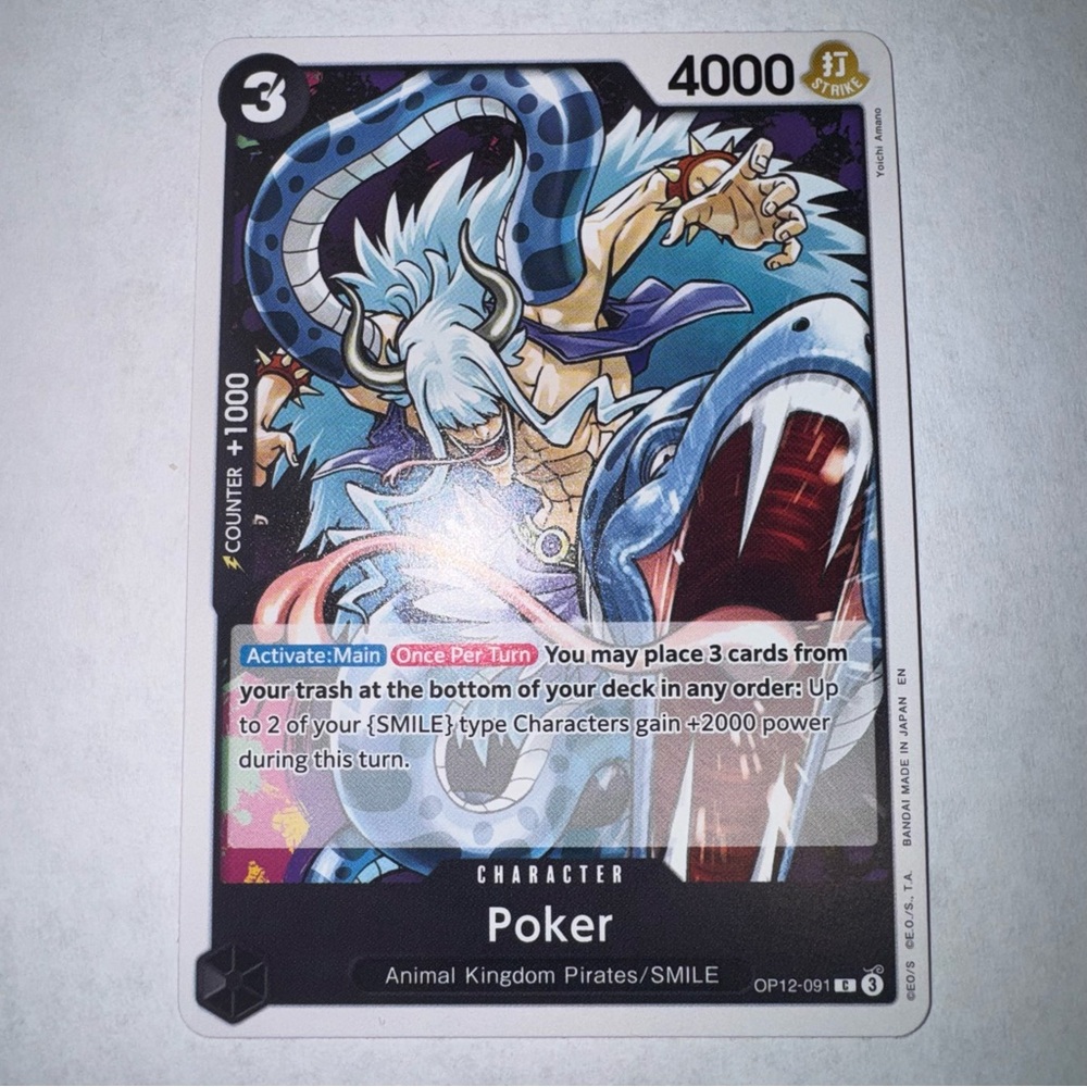 Poker OP12-091 - NM - C Legacy of the Master English